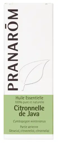 CITRONELLE DE JAVA - Pranarom Huile Essentielle De Citronelle (Cymbopogon winterianus) - Flacon 10ml