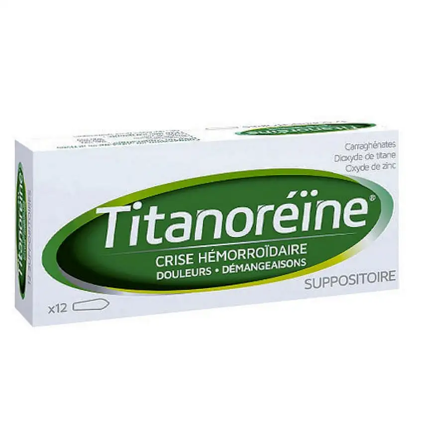 Titanoréïne 12 suppositoires