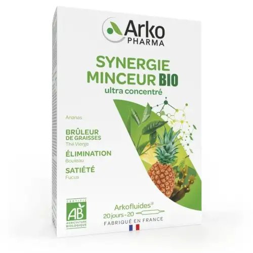 ARKOFLUIDES Bio - Synergie Minceur Arkopharma - 20 ampoules