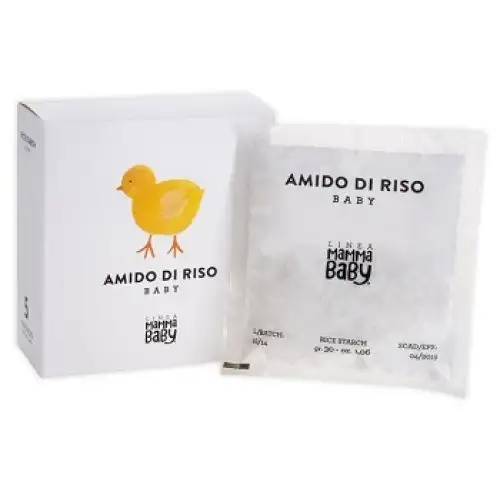 Mamma Baby Line Amidon de Riz Bébé Nettoyant pour Bébé 5 Sachets 30g