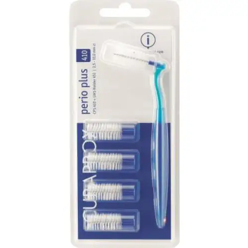 Curaprox Perio Plus Cps 410 Brosses à Dents Spéciales Pour Implants Dentaires Bleu