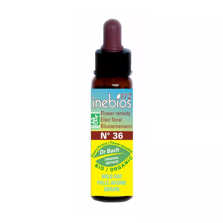 Fleurs de Bach Folle Avoine 10ml Inebios Wild Oat N°36