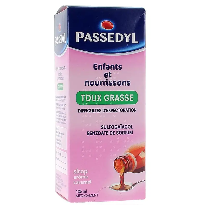 Urgo Passedyl Sirop Toux Grasse Enfants et Nourrissons 125 ml - Sécrétions bronchiques