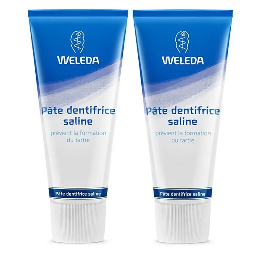 Weleda Pâte Dentifrice Saline Anti-Tartre 2x75ml