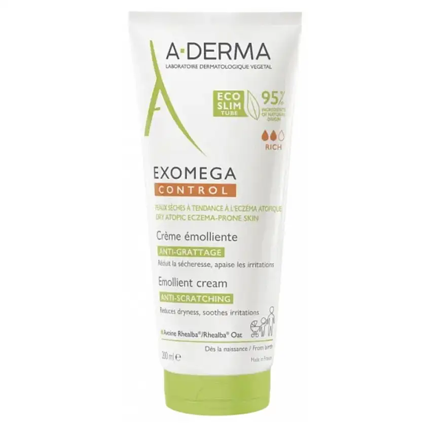 A-Derma Exomega Control Crème Emolliente Anti-Démangeaisons - 200ml