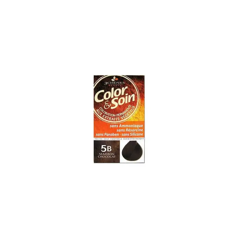 3 chênes Color & Soin coloration 5B Marron Chocolat 135ml
