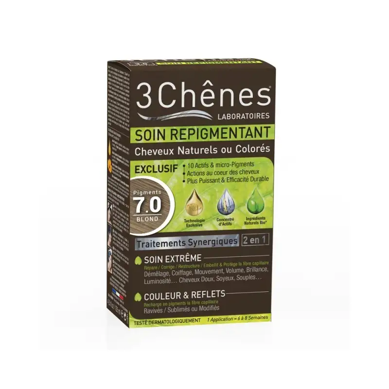 3 chênes Soin Repigmentant 7.0 Blond 135ml