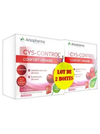 CYS-CONTROL Confort Urinaire (Lot de 2 x 20 sachets) PROMO