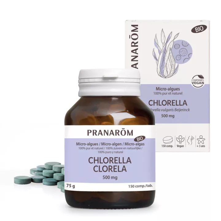Chlorella Micro Algues Pranarôm 500 mg 150 Comprimés
