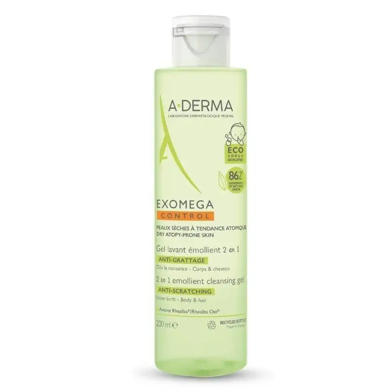 A-Derma Exomega Control 2 en 1 Gel 200 ml
