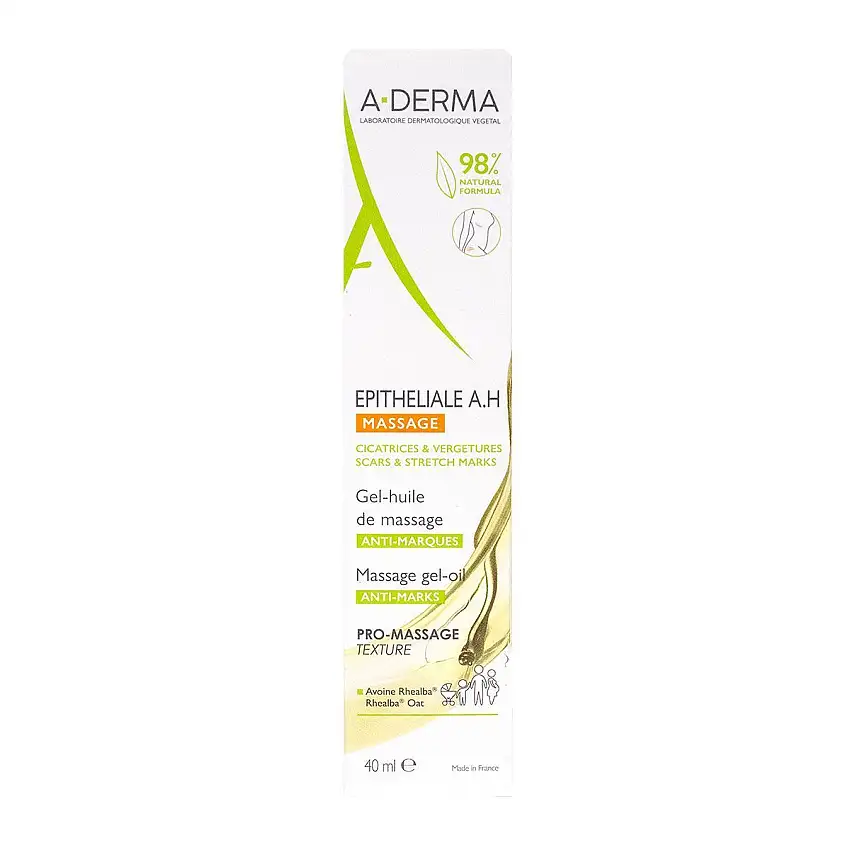 A-Derma Épitheliale AH Massage Gel/Huile 40 ml