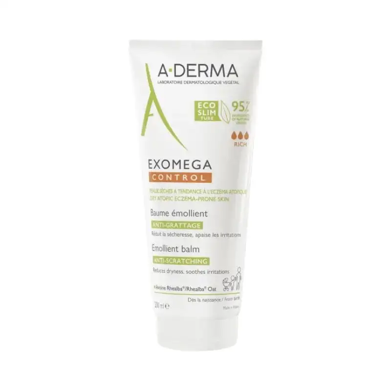 A-Derma Exomega Control Baume Emollient Anti-Démangeaisons - 200ml