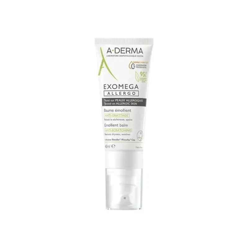 A-Derma Exomega Allergo Baume Émollient Anti-Grattage - 40ml