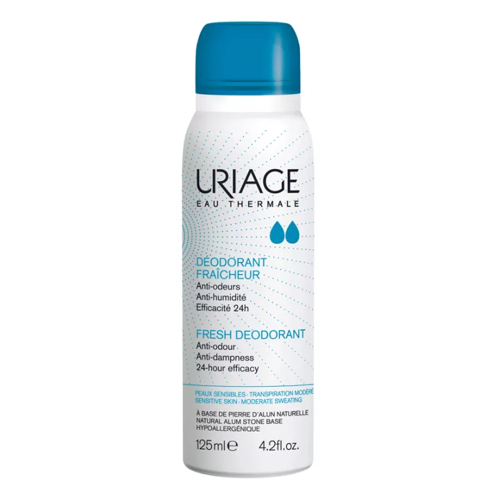 Uriage déodorant fraîcheur aérosol 24h 125 ml
