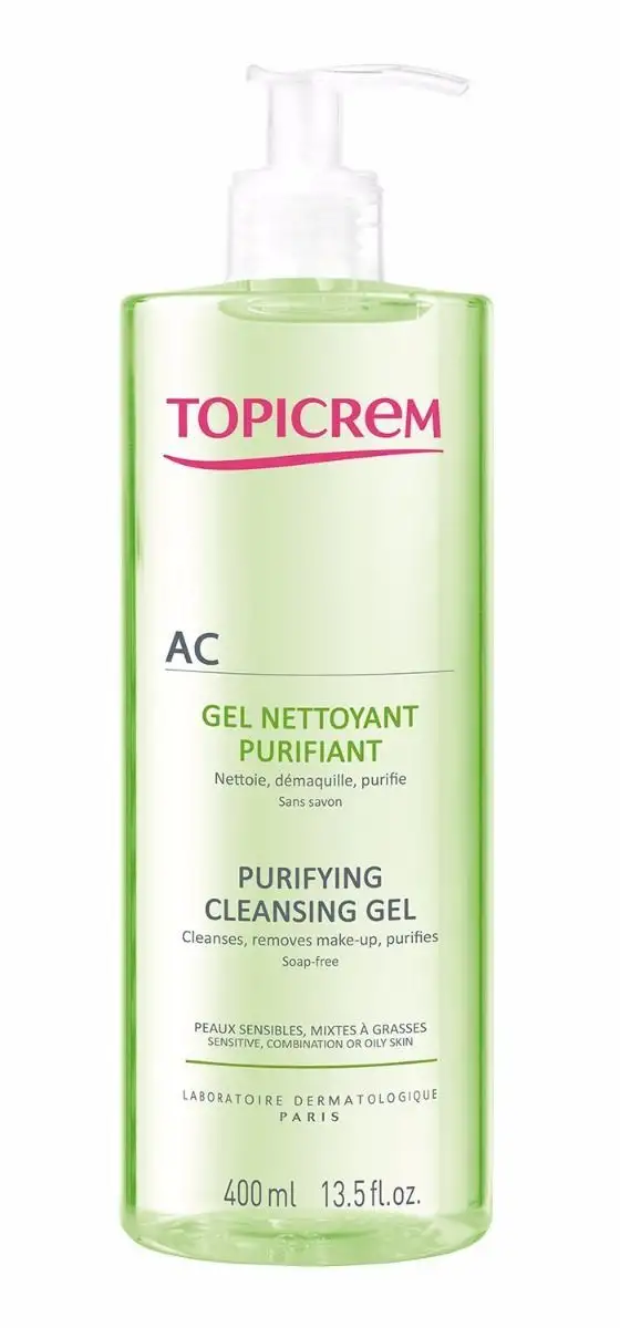 Topicrem AC gel nettoyant purifiant 400 ml