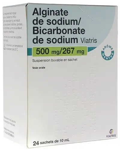Alginate/Bicarbonate de Sodium Mylan Sachets x24