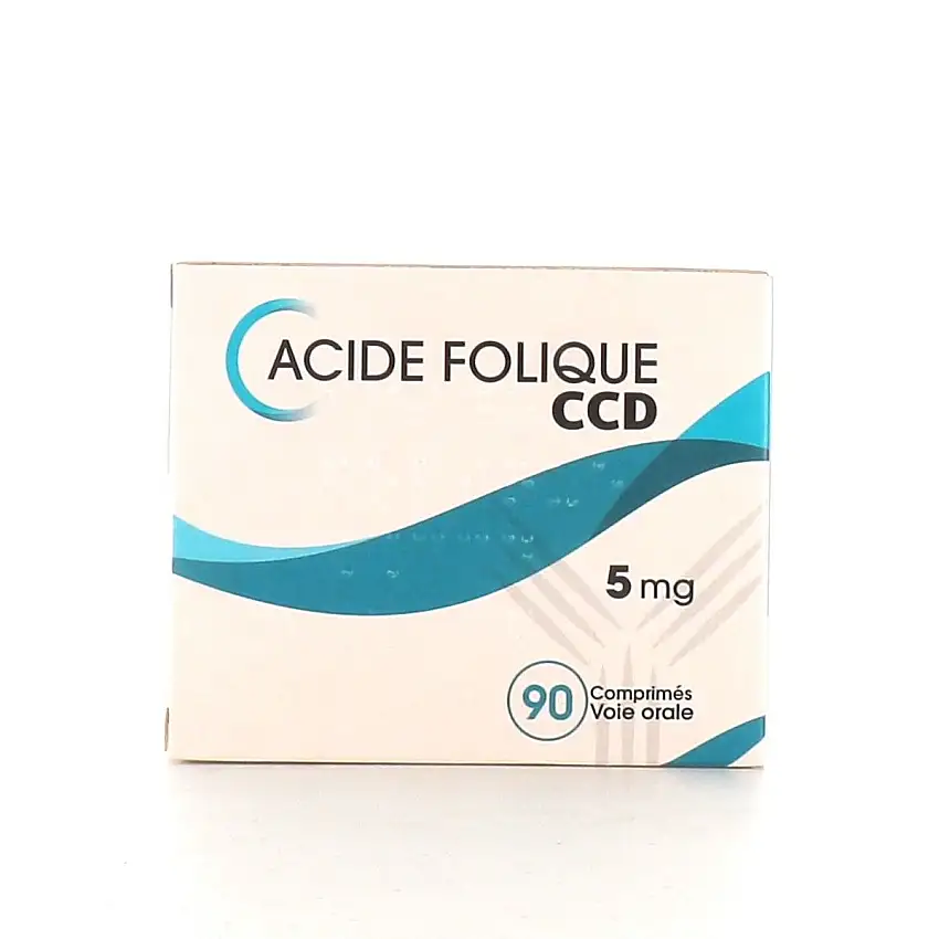 Acide Folique 5 mg CCD Comprimés x90