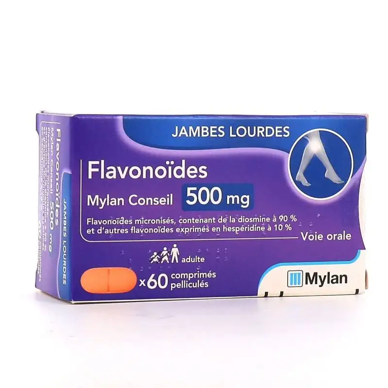 Flavonoïdes 500 mg Mylan 60 comprimés
