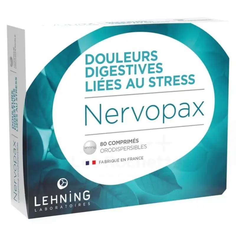 Lehning Nervopax 80 comprimés - Douleurs digestives liées au stress