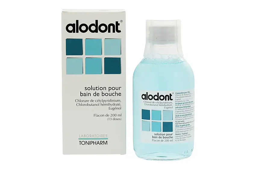 Alodont Bain de Bouche Flacon Verre 200 ml