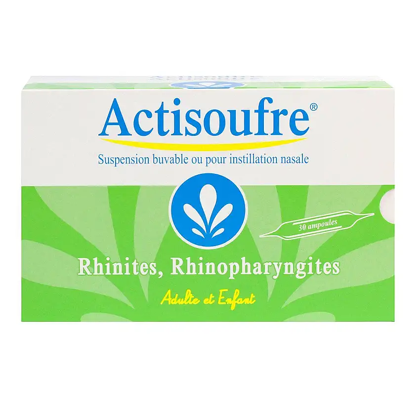 Actisoufre Ampoules Buvables Nasales 10 ml x30