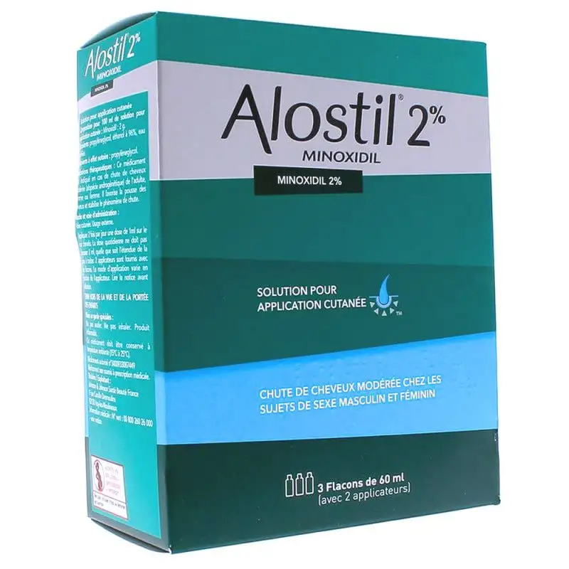 Alostil 2% Solution Externe 60 ml x3