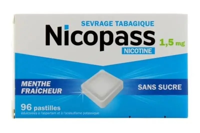 1,5 mg Menthe Fraîcheur Sans Sucre - 96 Pastilles à sucer