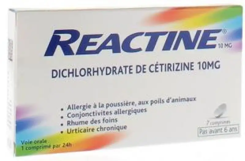 Reactine - 7 comprimés