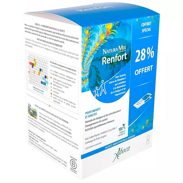 Aboca Natura Mix Advanced Renfort Fatigue passagère 28 sachets