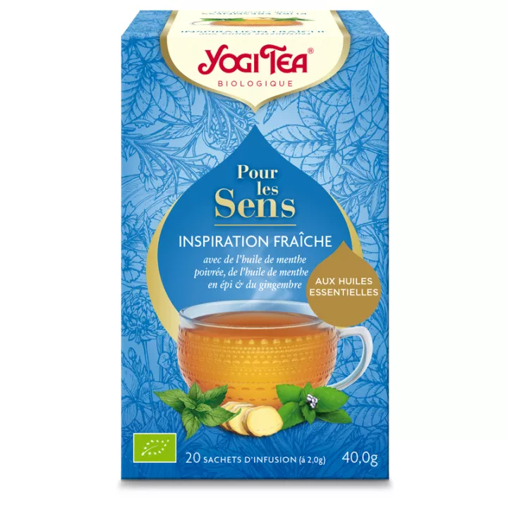 Yogi Tea Tisane Pour les Sens Inspiration fraîche BIO 20 sachets