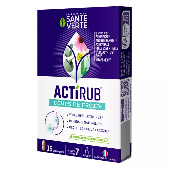 Santé Verte Actirub Coups de Froid 15 comprimés