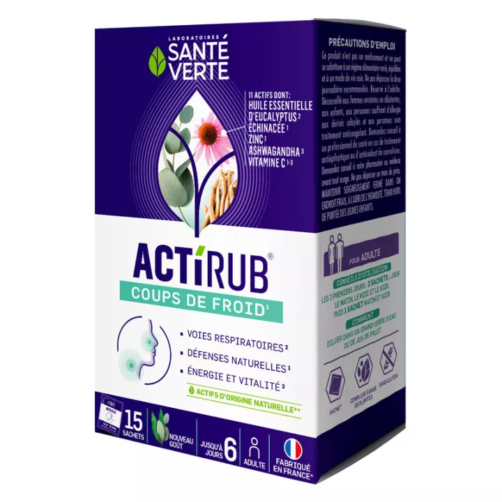 Santé Verte Actirub Coups de Froid 15 sachets