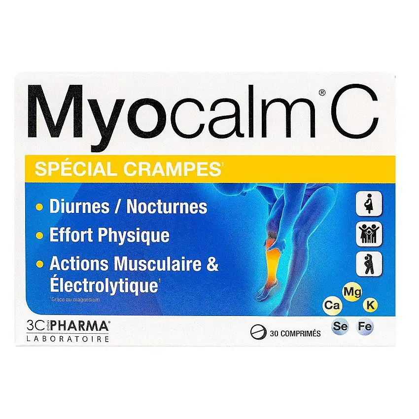 3C Pharma Myocalm C-Cramp 30 Comprimés