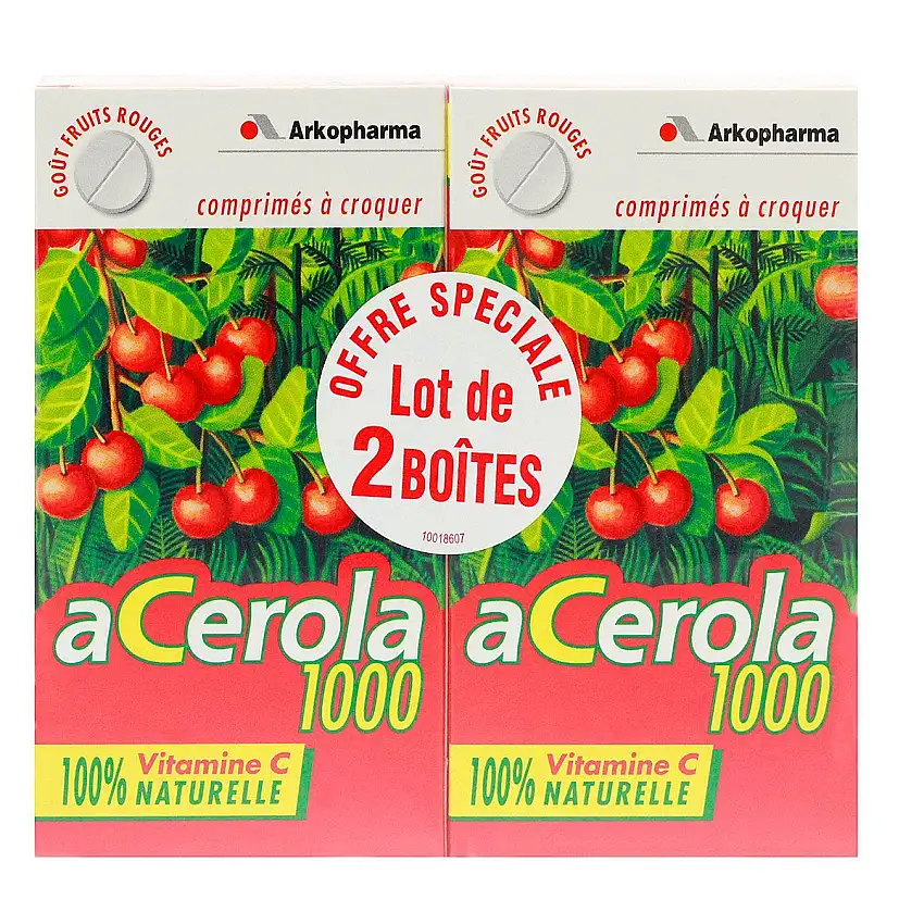 Acérola Comprimés à Croquer Lot de 2x30