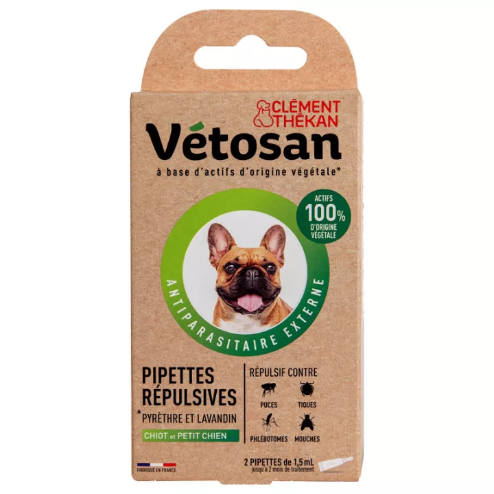 Vetosan pipette repulsive chien 2 pipettes