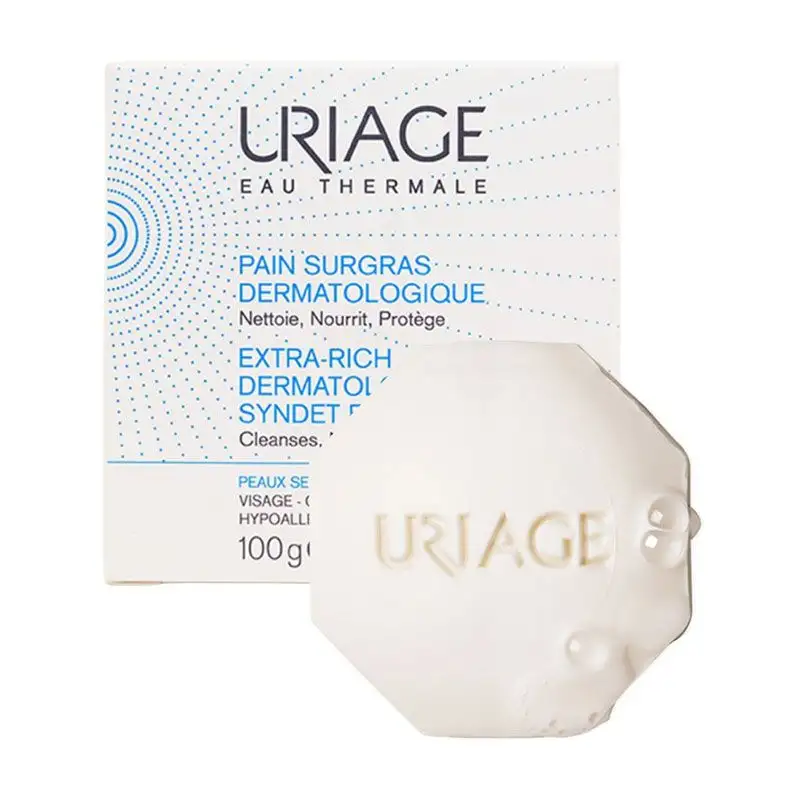 Uriage Pain Surgras Dermatologique - 100 g - Nettoyant Doux Peaux Sensibles