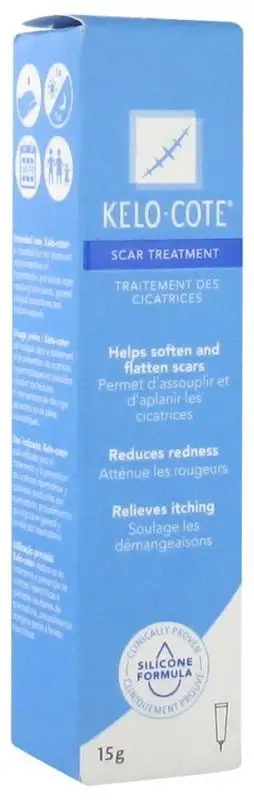 Alliance Kelo-cote Traitement des Cicatrices - Assoupli et Aplanit les Cicatrices - 15 g