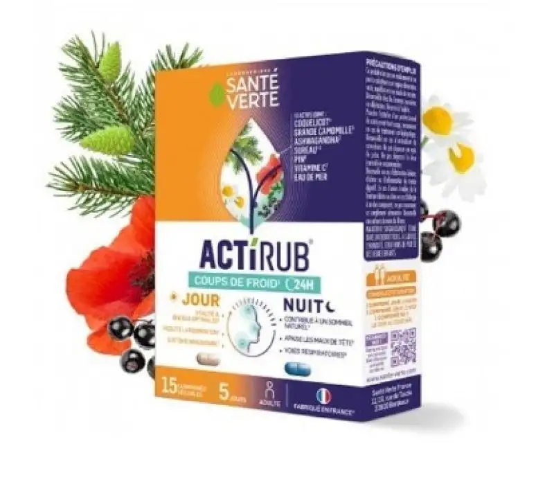 Actirub Jour Nuit 15 comprimés