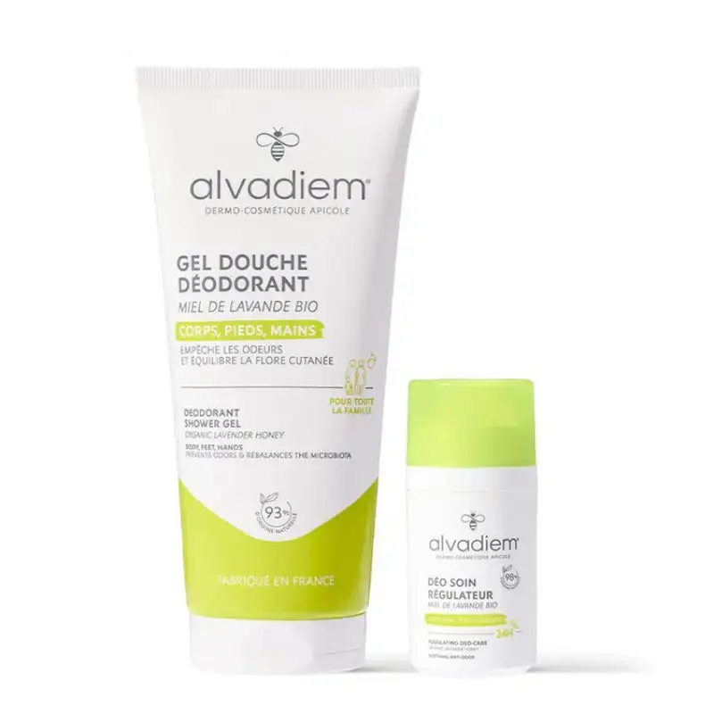 Alvadiem Édition Limitée Gel Douche Déodorant 200ml + Déodorant Soin Régulateur 40ml