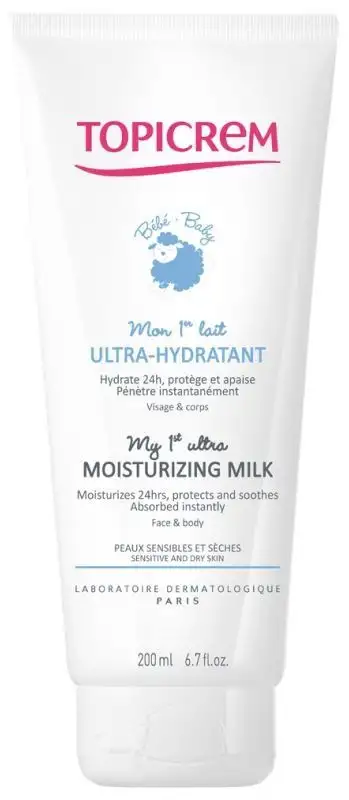 Topicrem Bébé mon 1er lait ultra-hydratant 200 ml