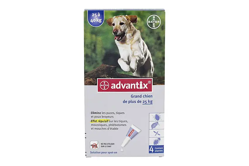 Advantix Solution Chien 4 ml x4 Vétérinaire