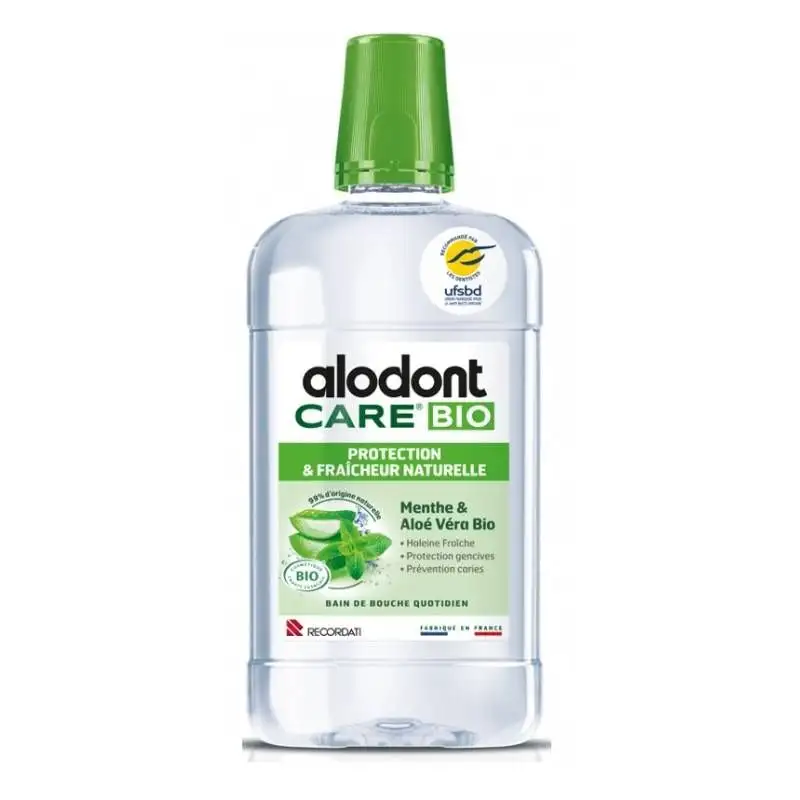 Alodont Care Bain de Bouche Protection & Fraîcheur Naturelle Bio - 500ml