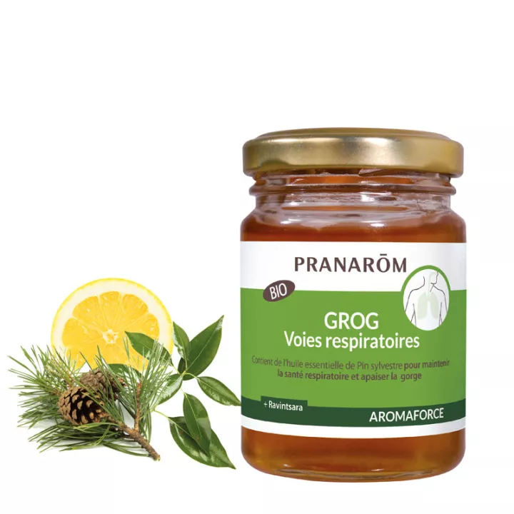 Miel Bio pour grog aux huiles essentielles Voies respiratoires Pranarom