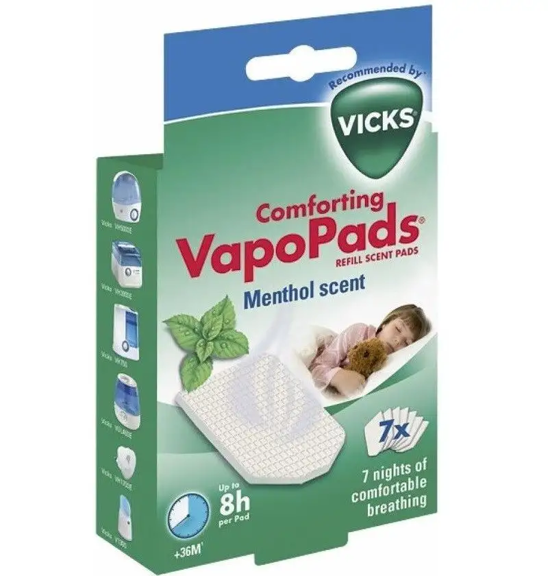 Vicks VapoPads Tablettes Menthe +36m - 7 unités