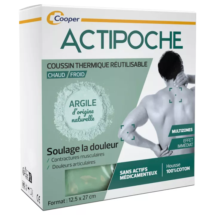 Actipoche Multizones Argile Chaud Froid 12.5 cm x 27 cm*
