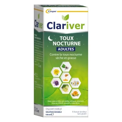 Clariver Sirop Toux Nocturne Adultes 150 ml