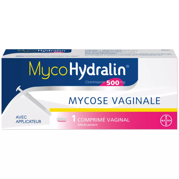 MycoHydralin 500 mg Mycose Vaginale 1 comprimé vaginal