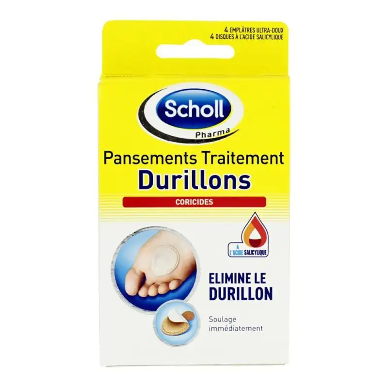4 pansements traitement durillons