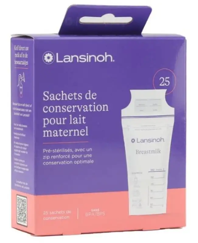 25 Sachets de Conservation de Lait Maternel