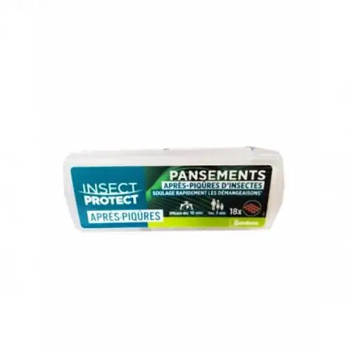 Insect Protect - Pansements Après-Piqûres - 18 Pansements